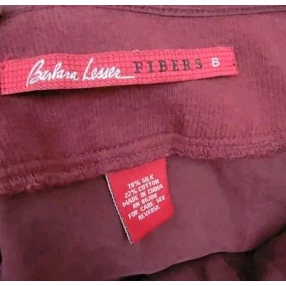 fibers barbara lesser silk blend maxi skirt modest skirt size 6. - Picture 4 of 5